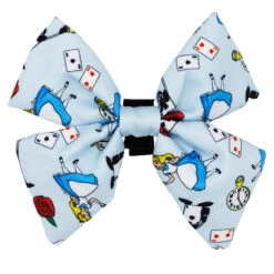 Dog Sailor Bow - Alice In Wonderland (Blue)