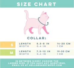 Cat Collar - Purrs & Petals -Furfinity Cheap Shop CATCOLLAR SIZECHART S M 01 21cb423d 7b31 4c9e aec3 3890044556a0