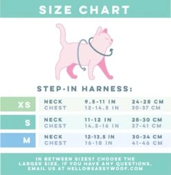 Cat Step-In Harness - Neon Frights 11 Cat Step-In Harness - Neon Frights -Furfinity Cheap Shop CATSTEPINHARNESSSIZECHART XS M 01 811837ec 28c2 47ba a0f7 72e103b8f611