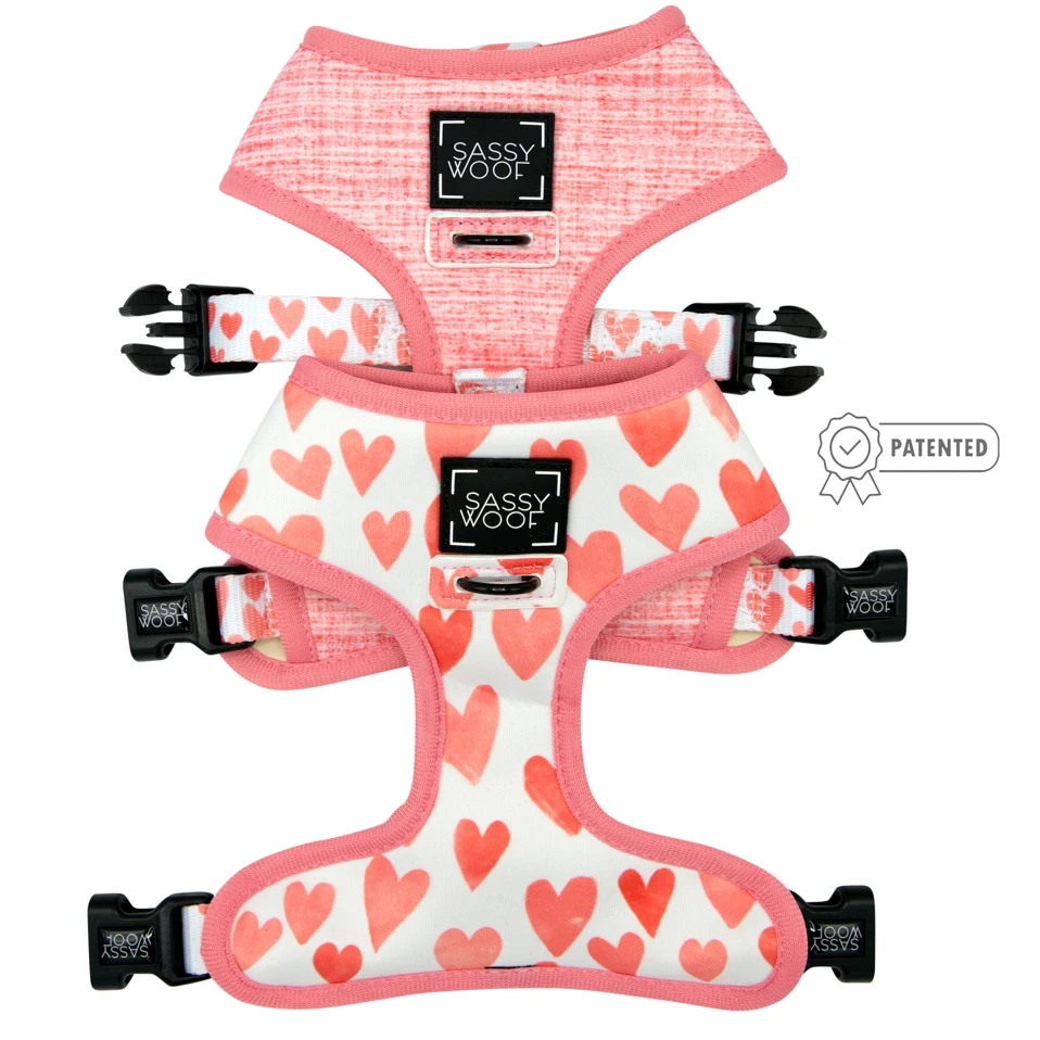 Dog Reversible Harness - Dolce Rose 3 Dog Reversible Harness - Dolce Rose