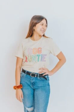 Family Tee - Dog Auntie 9 Family Tee - Dog Auntie -Furfinity Cheap Shop Dog Family Tees 3