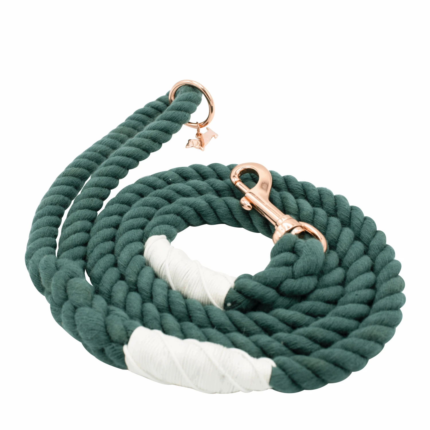Dog Rope Leash - Emerald 4 Dog Rope Leash - Emerald - Image 2