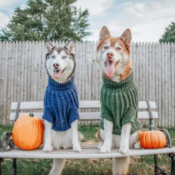 Dog Cable Knit Sweater - Navy -Furfinity Cheap Shop LILLY CLOVER HUSKY 2 77ffa9f6 e1b0 4fd6 9c55 af89c63e0324