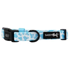 Dog Collar - Blueberry Milk -Furfinity Cheap Shop MOO MOO BLUE COLLAR 2
