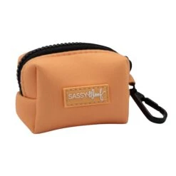 Dog Waste Bag Holder - Adventure Orange -Furfinity Cheap Shop ORANGE biothane wbh 2