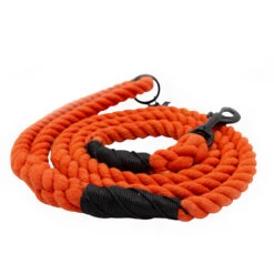 Dog Rope Leash - Neon Orange -Furfinity Cheap Shop Orange Neon Dog Rope Leash3