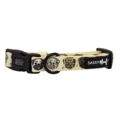 Dog Collar - It's A Pug's Life -Furfinity Cheap Shop Pugpatrol dog collar 1