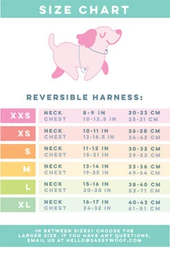 Dog Reversible Harness - Dolce Rose 28 Dog Reversible Harness - Dolce Rose -Furfinity Cheap Shop REVERSIBLEHARNESS SIZINGCHART e6a333f7 9c1c 49bf b014 83c39a2c4a4f