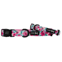 Collar Three Piece Bundle - Floral Frenzy -Furfinity Cheap Shop Reversible flowers collar stacked 1 8e160ec8 d063 491e 9581 b6f897cc8d69