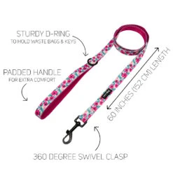 Dog Two Piece Bundle - Floral Frenzy -Furfinity Cheap Shop Reversible flowers leash guide 1 1