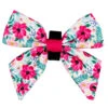 Dog Sailor Bow - Floral Frenzy -Furfinity Cheap Shop Reversible flowers sailor bow 1