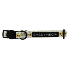 Cat Collar - Sunflower Dreams -Furfinity Cheap Shop SUNFLOWER DREAMS SASSY MEOW COLLAR