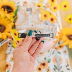 Cat Collar - Sunflower Dreams -Furfinity Cheap Shop SassyMeowProductPhotos 8