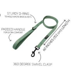 Dog Leash - Sage -Furfinity Cheap Shop TAILS ON TRAILS SAGE LEASH GUIDE ee9606c8 478c 4e7a 9e7e 66bc912247a9