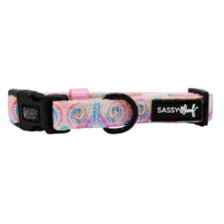Dog Collar - Good Vibes -Furfinity Cheap Shop TIE DYE GOOD VIBES COLLAR 2