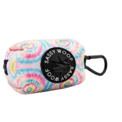 Dog Waste Bag Holder - Good Vibes -Furfinity Cheap Shop TIE DYE GOOD VIBES WBH 2