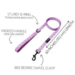 Dog Four Piece Bundle - Purple Haze -Furfinity Cheap Shop TIE DYE PURPLE HAZE LEASH GUIDE