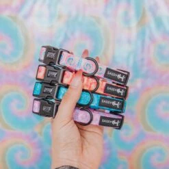 Dog Collar - Good Vibes -Furfinity Cheap Shop TIEDYE 28 7e7fac4d 537a 4557 aed7 3076cce74ea4