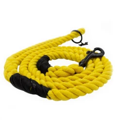 Dog Rope Leash - Neon Yellow -Furfinity Cheap Shop Yellow Neon Dog Rope Leash2