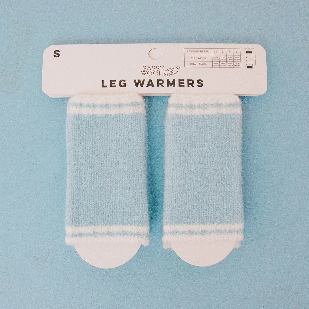 Dog Leg Warmers - Blue 3 Dog Leg Warmers - Blue