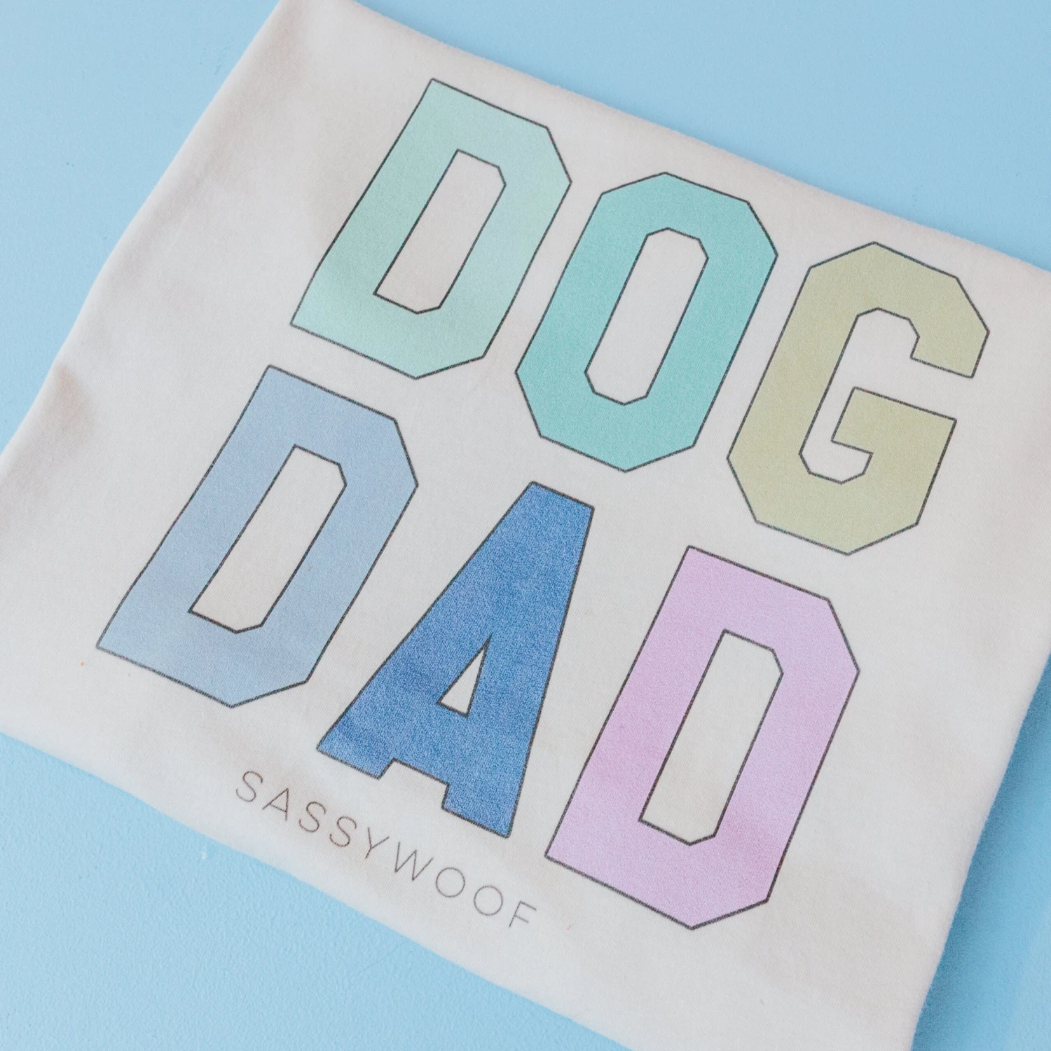 Family Tee - Dog Dad 4 Family Tee - Dog Dad - Image 2