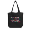Beagle Mom Tote Bag -Furfinity Cheap Shop eco tote bag black front 60e34d5c907b1