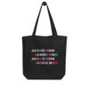 Aussie Mom Tote Bag -Furfinity Cheap Shop eco tote bag black front 60e34db0af62b
