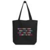 Shih Tzu Mom Tote Bag -Furfinity Cheap Shop eco tote bag black front 60e351c2ea029