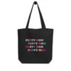 Puppy Mom Tote Bag 2 Puppy Mom Tote Bag -Furfinity Cheap Shop eco tote bag black front 60e3540071453