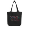 Frenchie Mom Tote Bag -Furfinity Cheap Shop eco tote bag black front 60e35cc99ca02