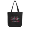 Collie Mom Tote Bag -Furfinity Cheap Shop eco tote bag black front 60e3600154a8c