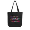 Boxer Mom Tote Bag -Furfinity Cheap Shop eco tote bag black front 60e362003868e