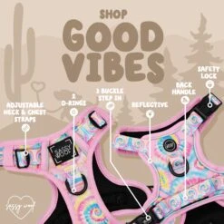 Dog Step-in Harness - Good Vibes -Furfinity Cheap Shop i 6c59dbd4 aa2f 4f3e 8417 e6be4da7b9ec