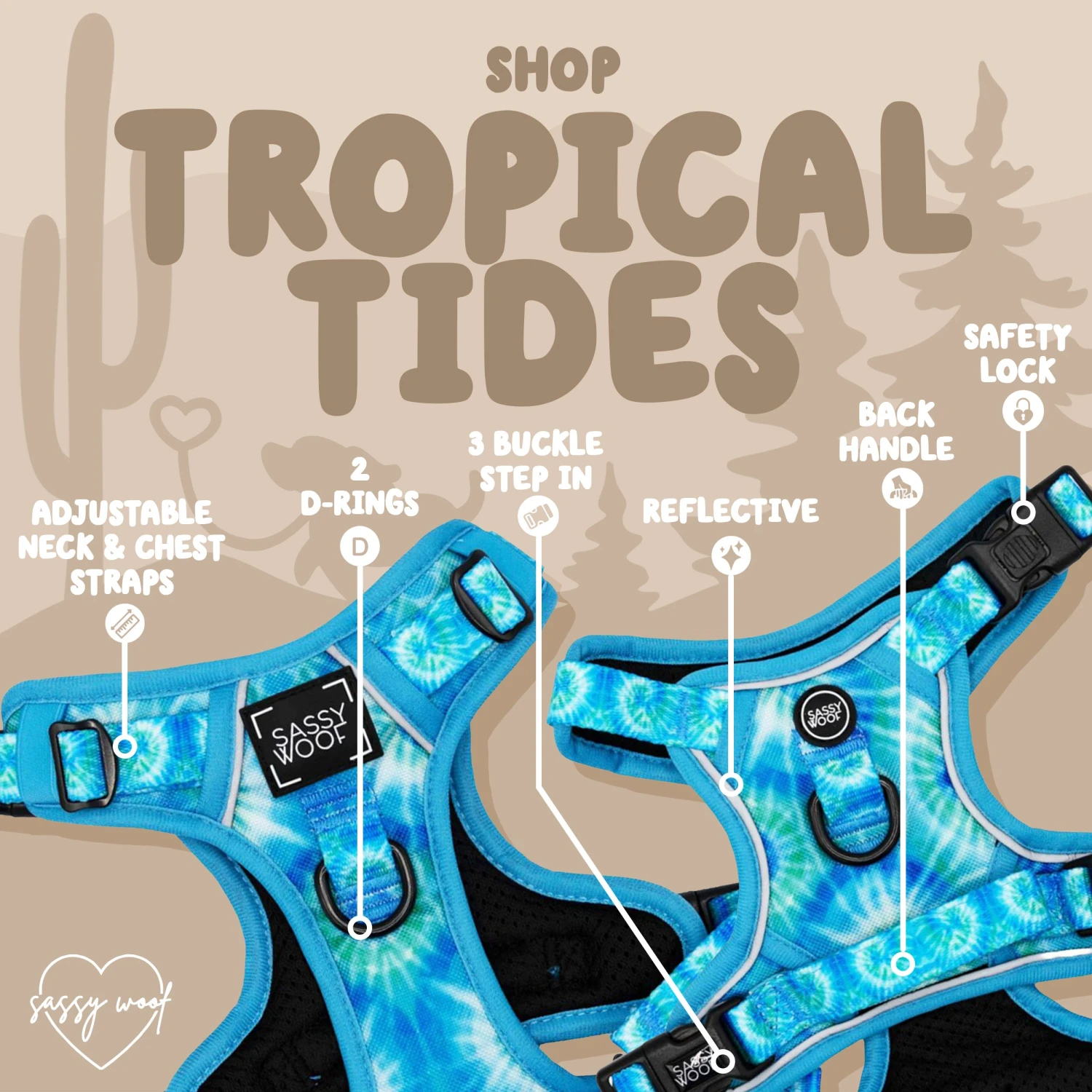 Dog Four Piece Bundle - Tropical Tides 11 Dog Four Piece Bundle - Tropical Tides - Image 9