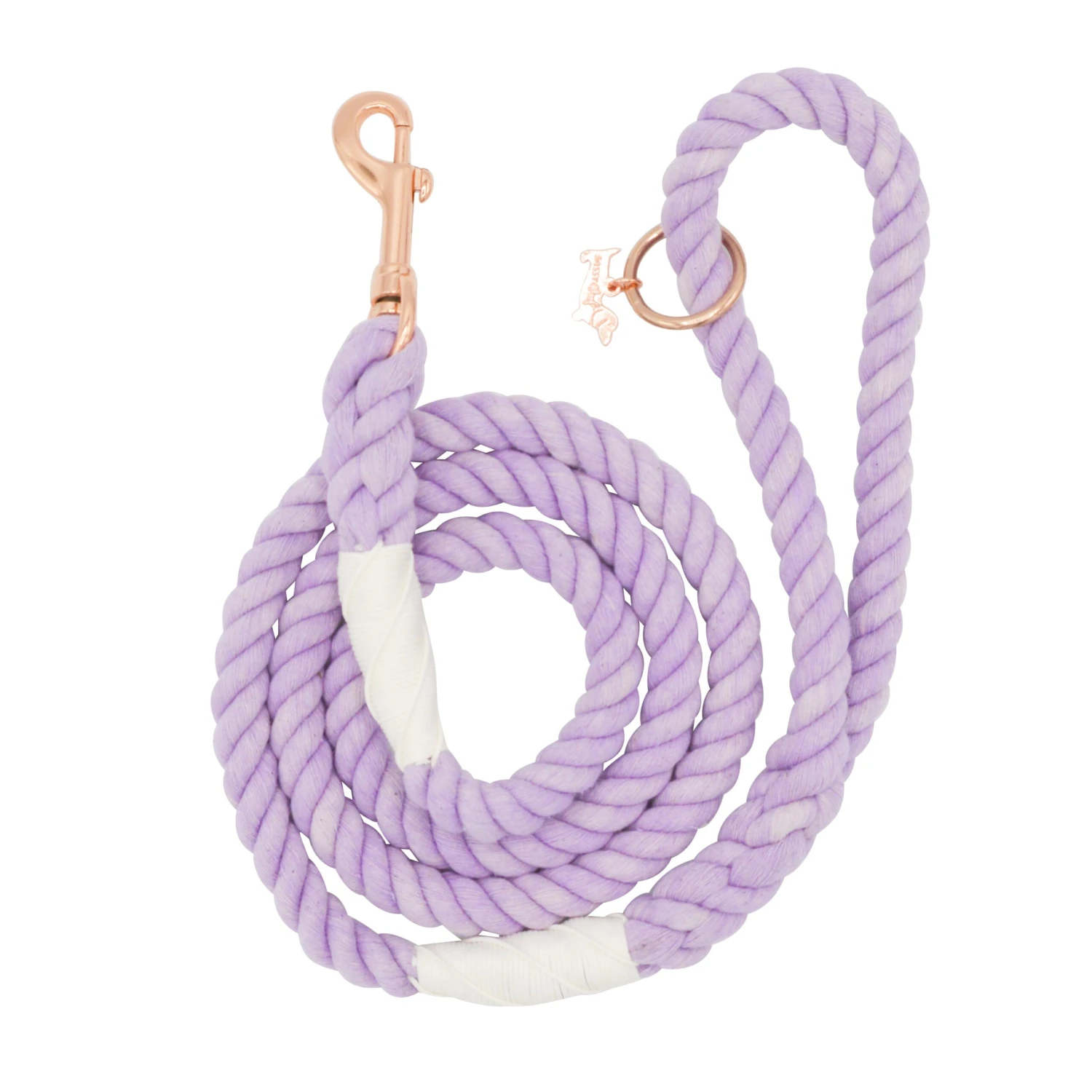 Dog Rope Leash - Lavender 3 Dog Rope Leash - Lavender