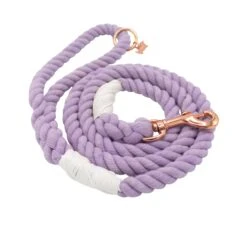 Dog Rope Leash - Lavender 11 Dog Rope Leash - Lavender -Furfinity Cheap Shop lavender dog rope leash new 2