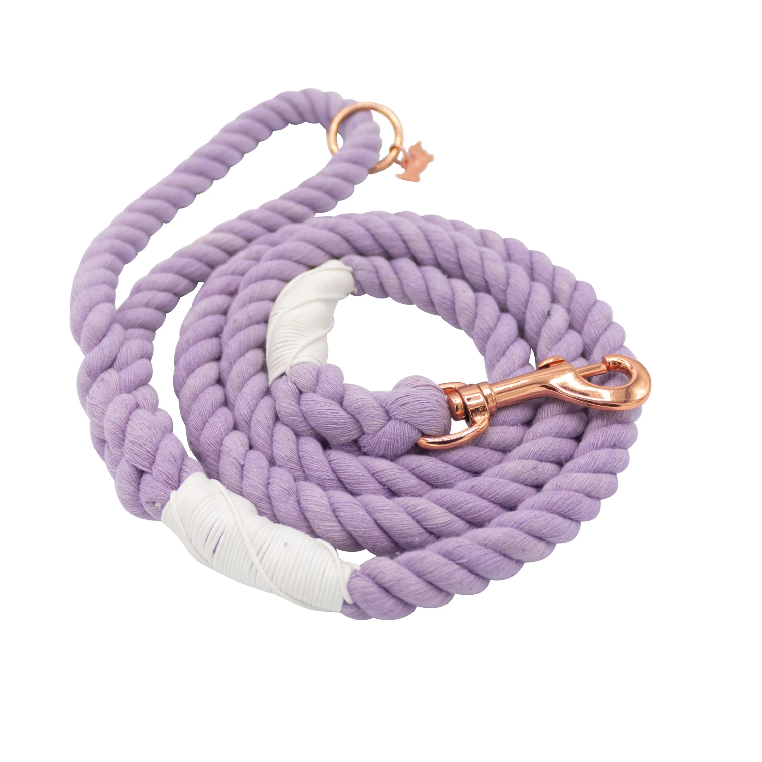 Dog Rope Leash - Lavender 4 Dog Rope Leash - Lavender - Image 2