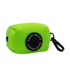 Dog Waste Bag Holder - Neon Green
