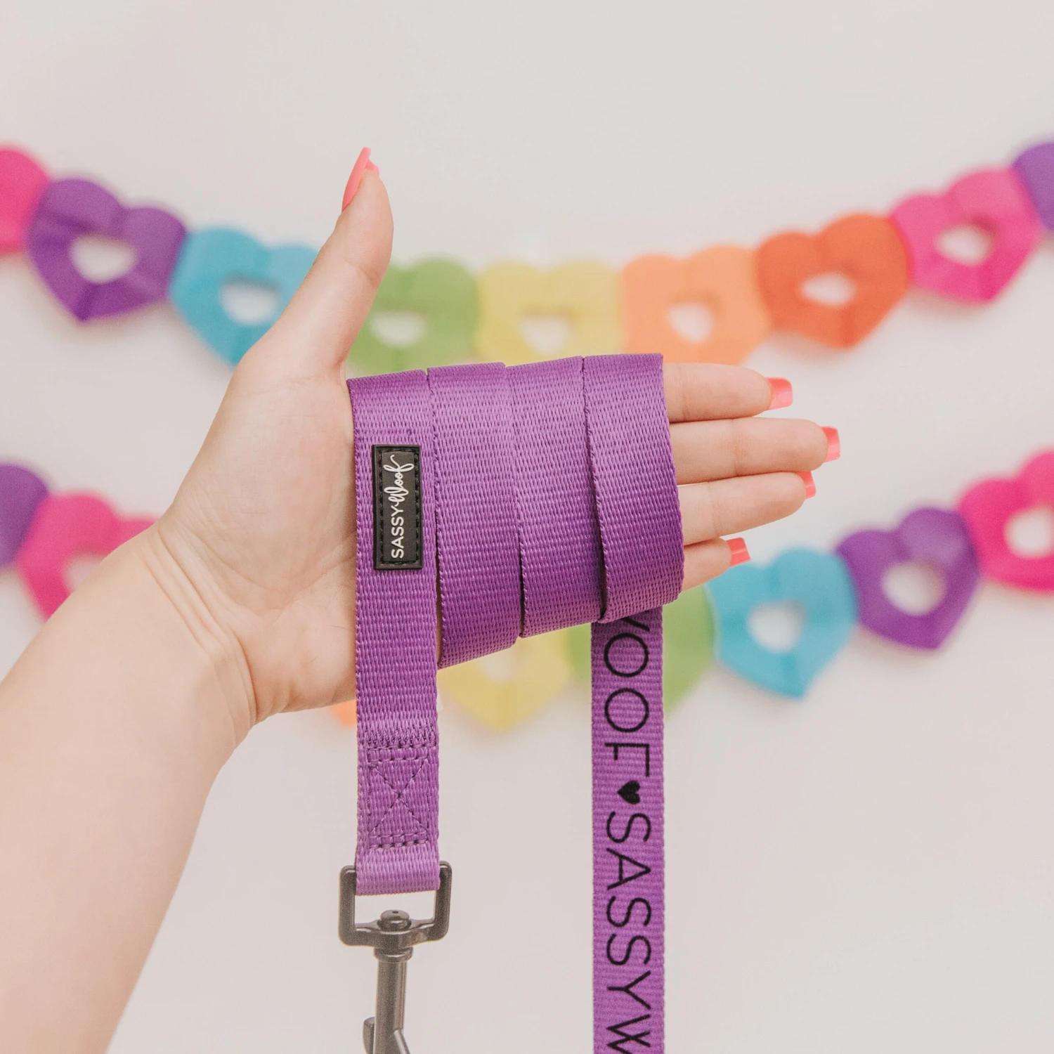 Dog Leash - Neon Purple 7 Dog Leash - Neon Purple - Image 5