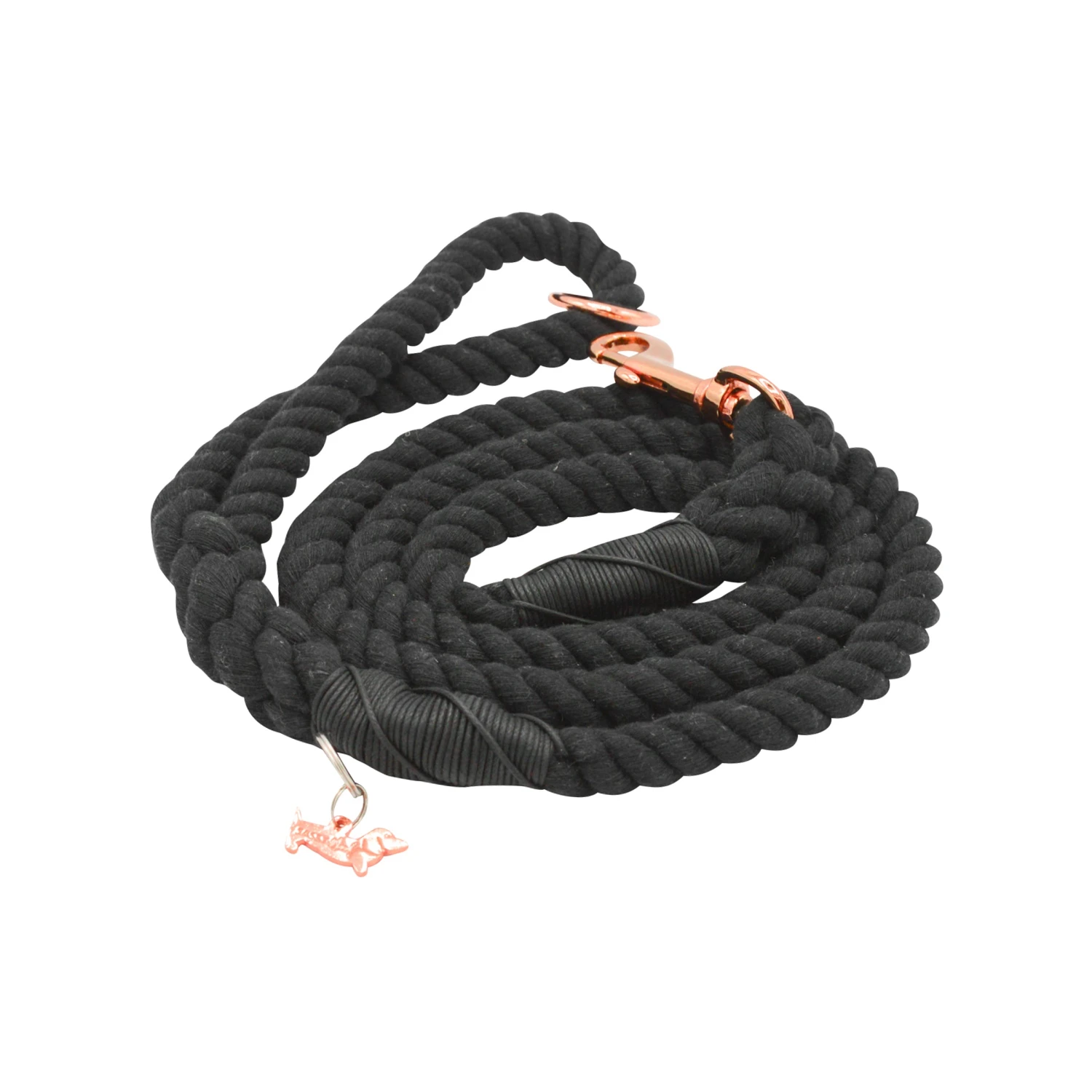 Dog Rope Leash - Noir 4 Dog Rope Leash - Noir - Image 2