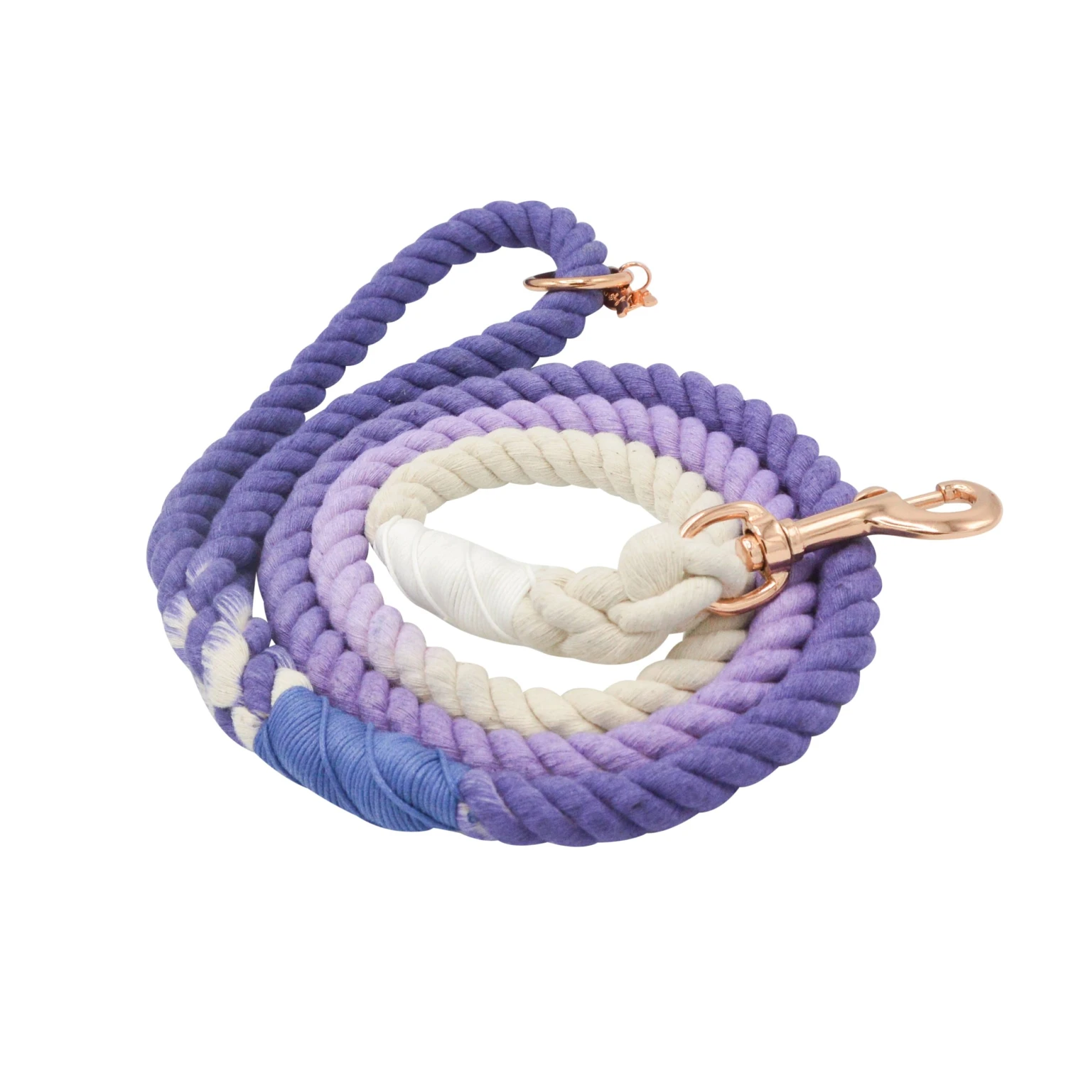 Dog Rope Leash - Ombre Purple 4 Dog Rope Leash - Ombre Purple - Image 2