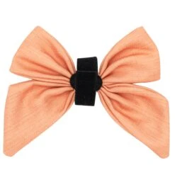 Dog Sailor Bow - Apple Cider -Furfinity Cheap Shop orange fall dog sailorbow3