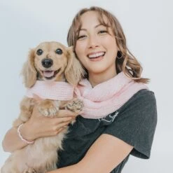 Bundle - Dog Infinity Scarf & Human Infinity Scarf 20 Bundle - Dog Infinity Scarf & Human Infinity Scarf -Furfinity Cheap Shop pink human dog scarf bundle 3
