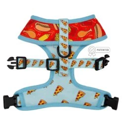 Dog Reversible Harness - One Hot Pupperoni -Furfinity Cheap Shop pizza hotdog collection 10