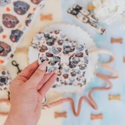 Dog Bowtie - It's A Pug's Life -Furfinity Cheap Shop pug breed photo 4