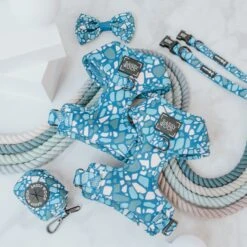 Dog Adjustable Harness - Santorini 22 Dog Adjustable Harness - Santorini -Furfinity Cheap Shop santorini dog restock photos