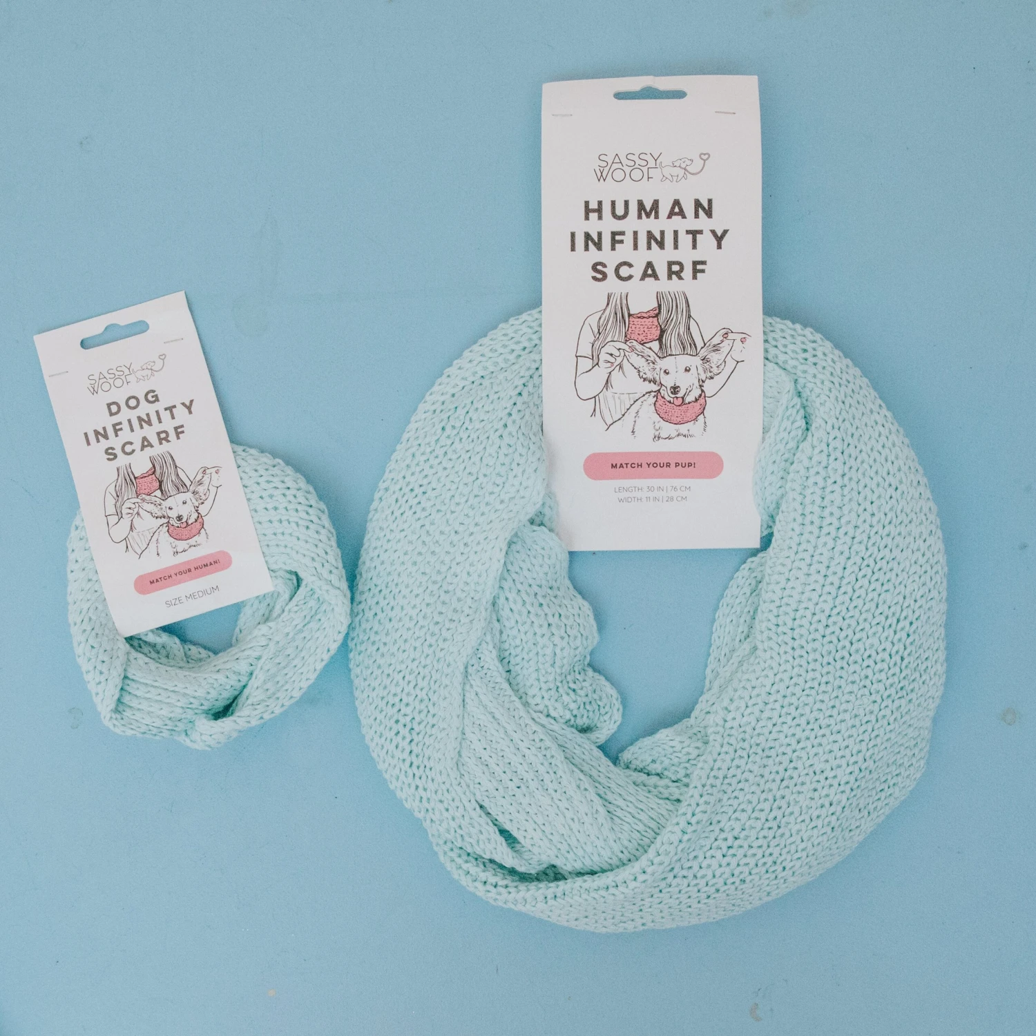 Bundle - Dog Infinity Scarf & Human Infinity Scarf 5 Bundle - Dog Infinity Scarf & Human Infinity Scarf - Image 3