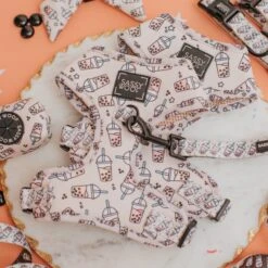 Dog Adjustable Harness - Spill The Tea -Furfinity Cheap Shop spill the tea dog collection 5