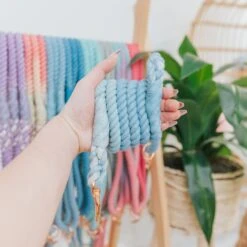 Dog Rope Leash - Bluebell -Furfinity Cheap Shop spring rope individul 5