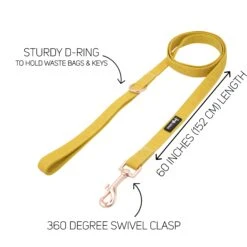 Dog Leash - Sunflower Fields -Furfinity Cheap Shop sunflower fields leash diagram